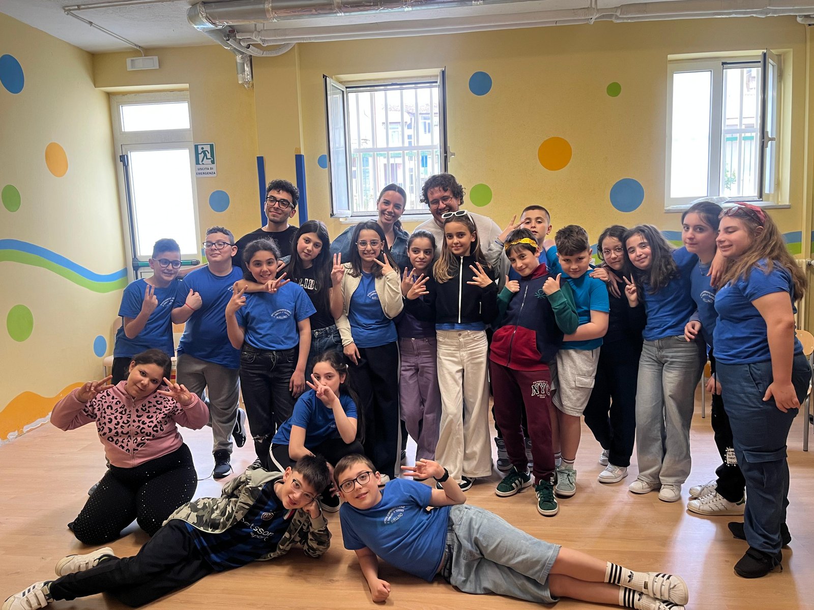 Il gruppo del laboratorio teatrale per bambini