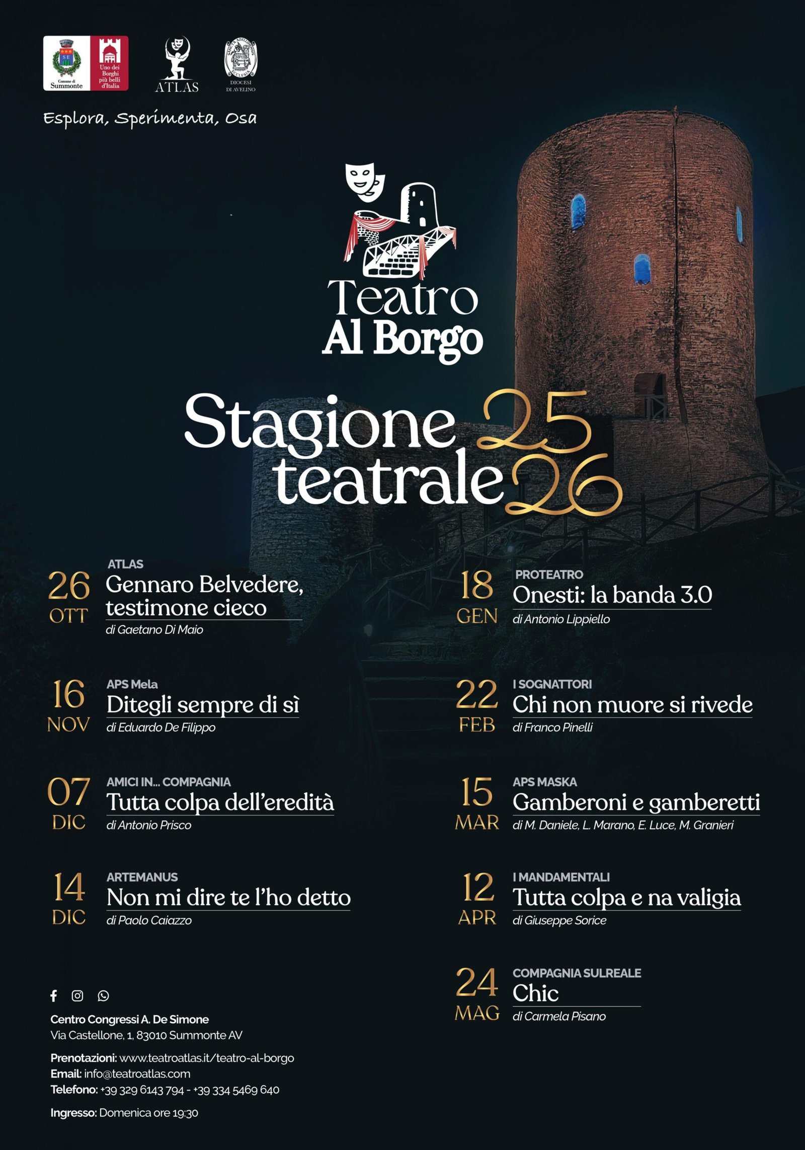 Locandina della rassegna 2025/2026